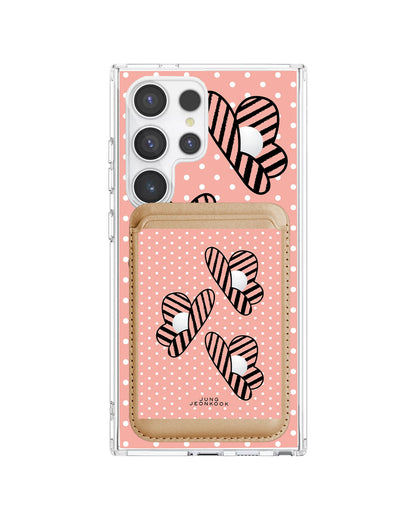 Android Magnetic Wallet Case - Pink Honey