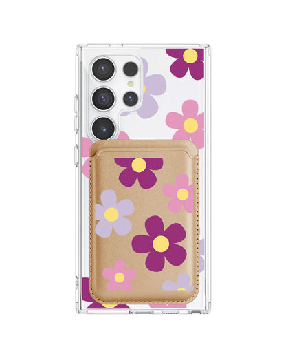 Android Magnetic Wallet Case - Daisy Paradise