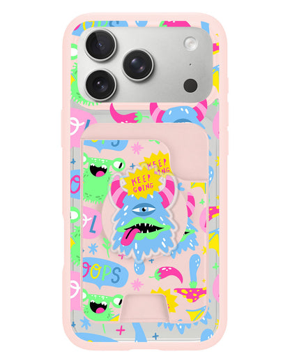 iPhone Magpop Wallet - Monster Say Keep Going