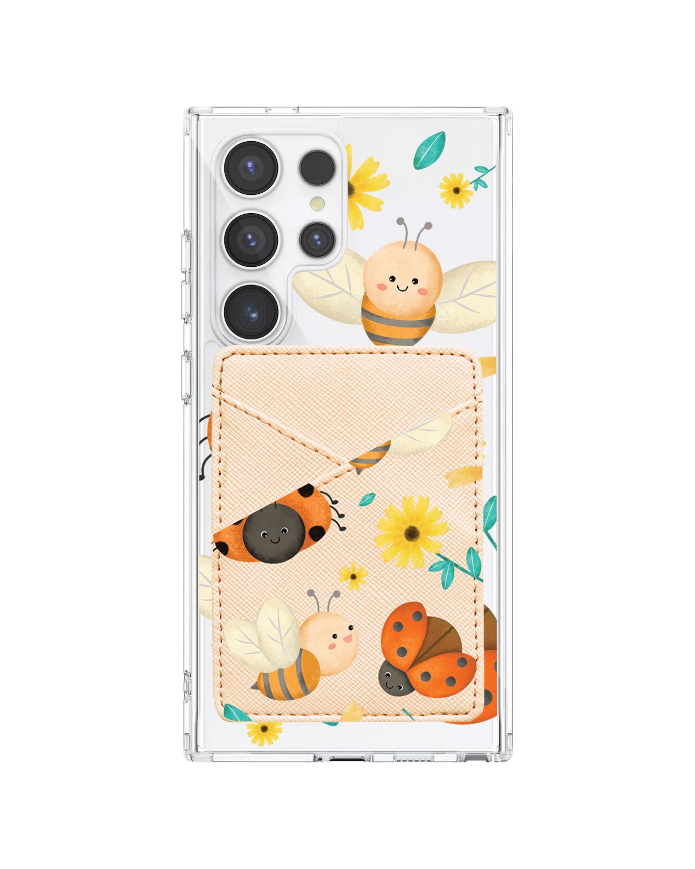 Android Phone Wallet Case - Lady Bug & Bee
