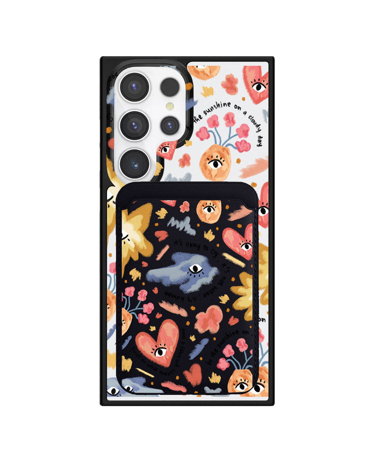 Android Magnetic Wallet Case - Abstract lovers
