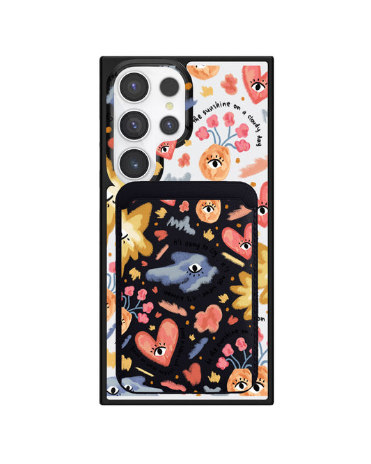 Android Magnetic Wallet Case - Abstract lovers