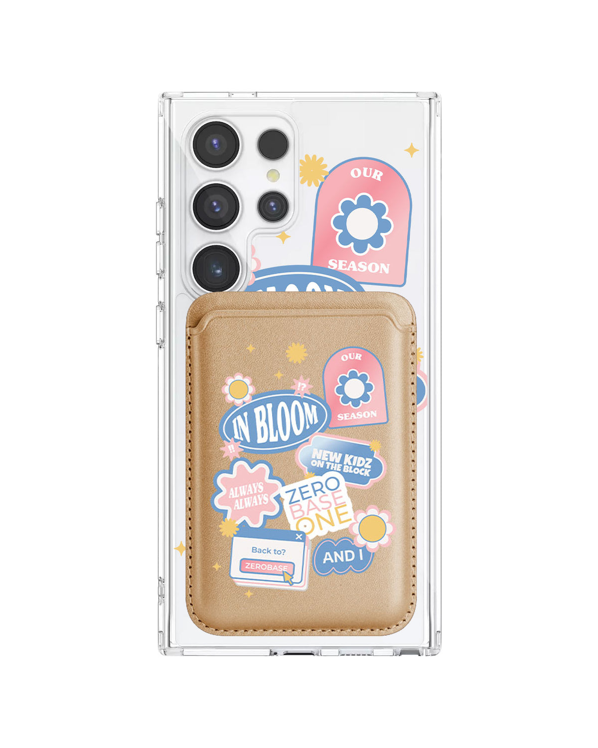 Android Magnetic Wallet Case - Zerobaseone Song Sticker Pack