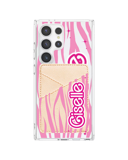 Android Phone Wallet Case - Barbie Zebra Pattern