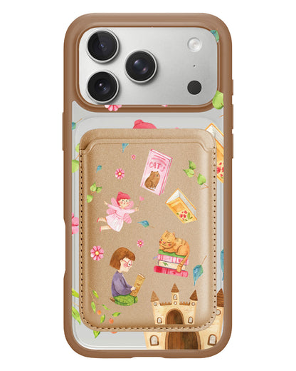 iPhone Magnetic Wallet Case - Fairy Cat