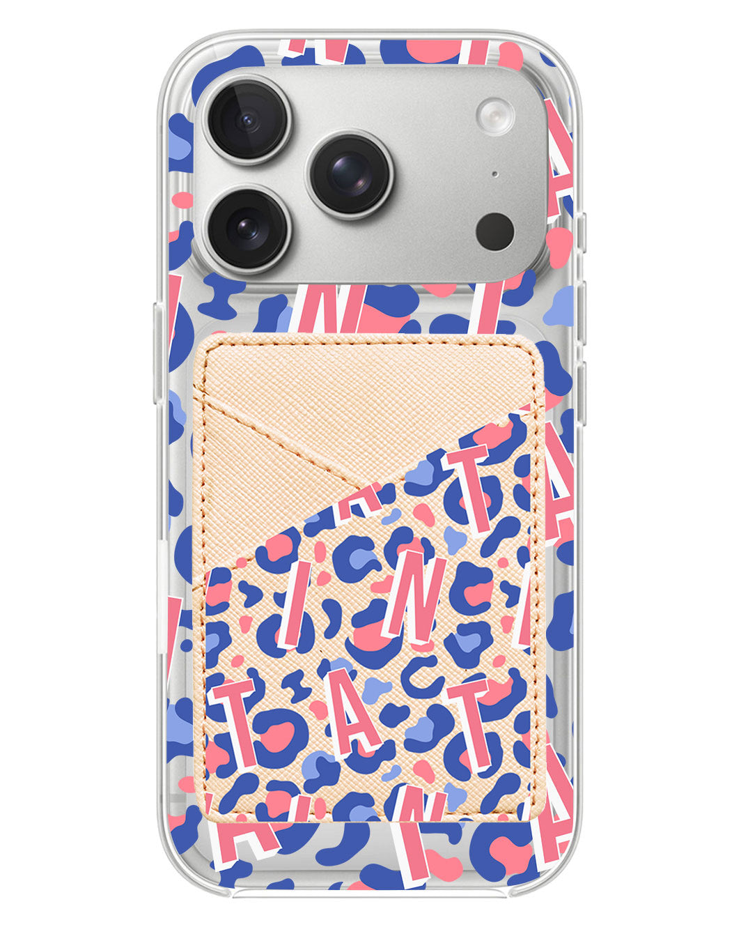 iPhone Phone Wallet Case - Leopard Monogram 1.0