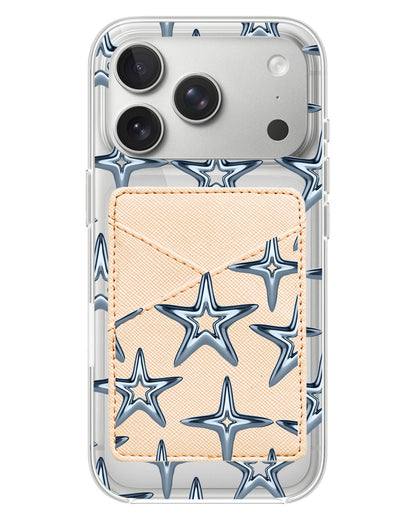 iPhone Phone Wallet Case - Chrome Star
