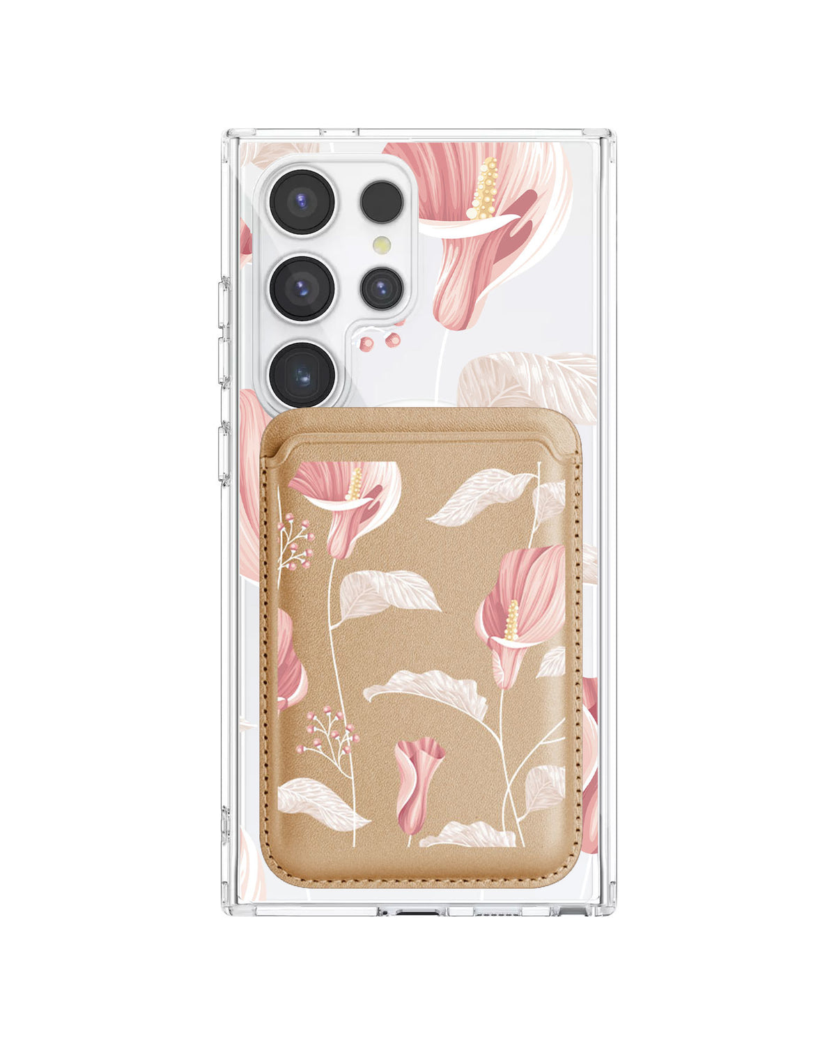 Android Magnetic Wallet Case - Easter Lily
