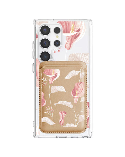 Android Magnetic Wallet Case - Easter Lily