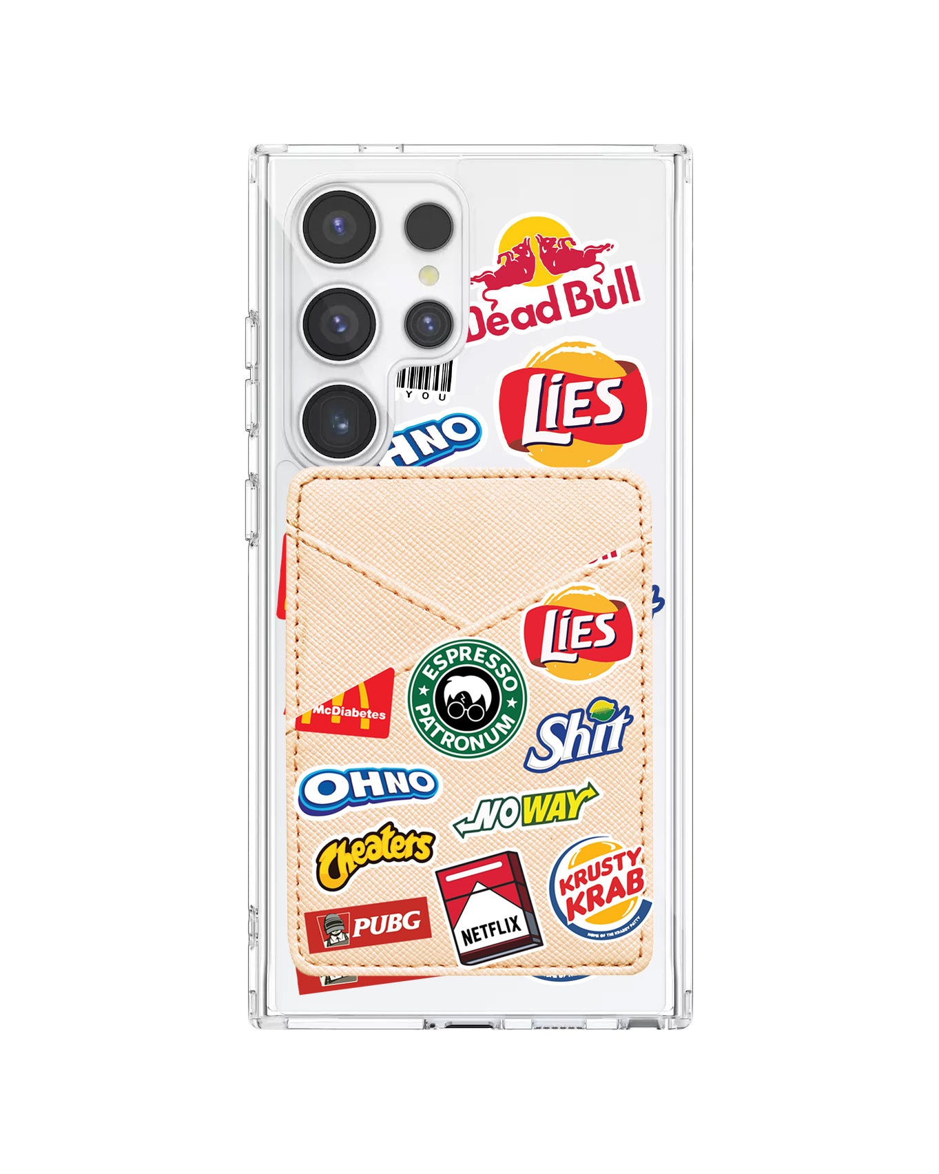 Android Phone Wallet Case - Food Parody