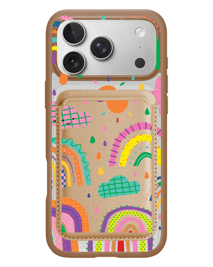 iPhone Magnetic Wallet Case - Rainbow