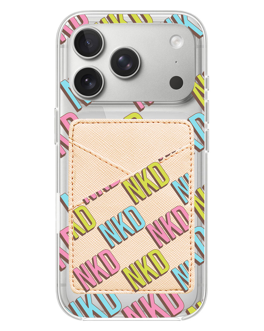 iPhone Phone Wallet Case - Diagonal Initial Monogram 3.0