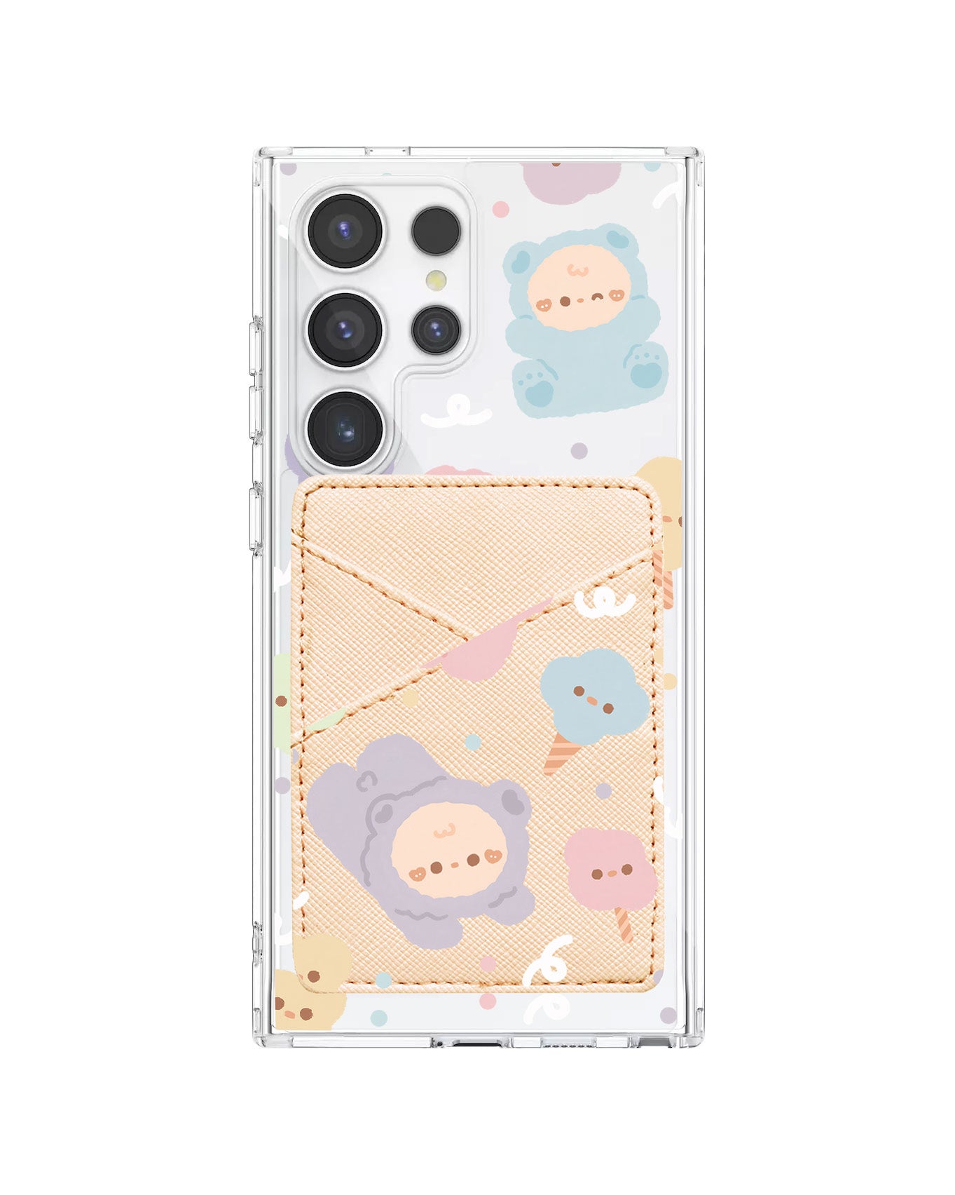 Android Phone Wallet Case - Cotton Teddy