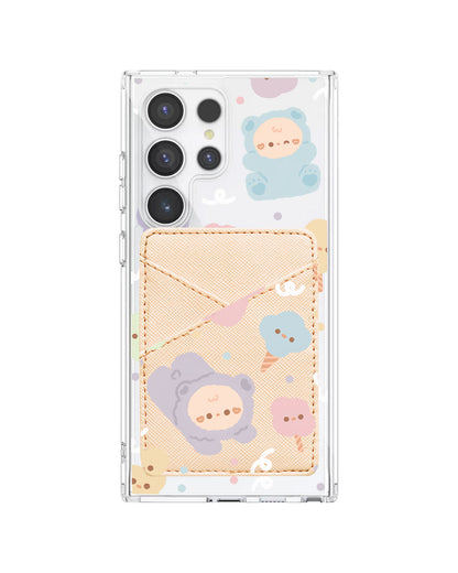 Android Phone Wallet Case - Cotton Teddy