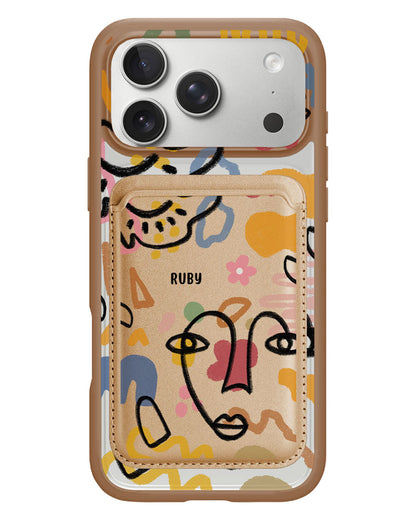 iPhone Magnetic Wallet Case - Abstract 4.0