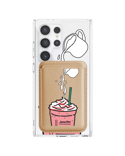 Android Magnetic Wallet Case - Frappe Rasberry