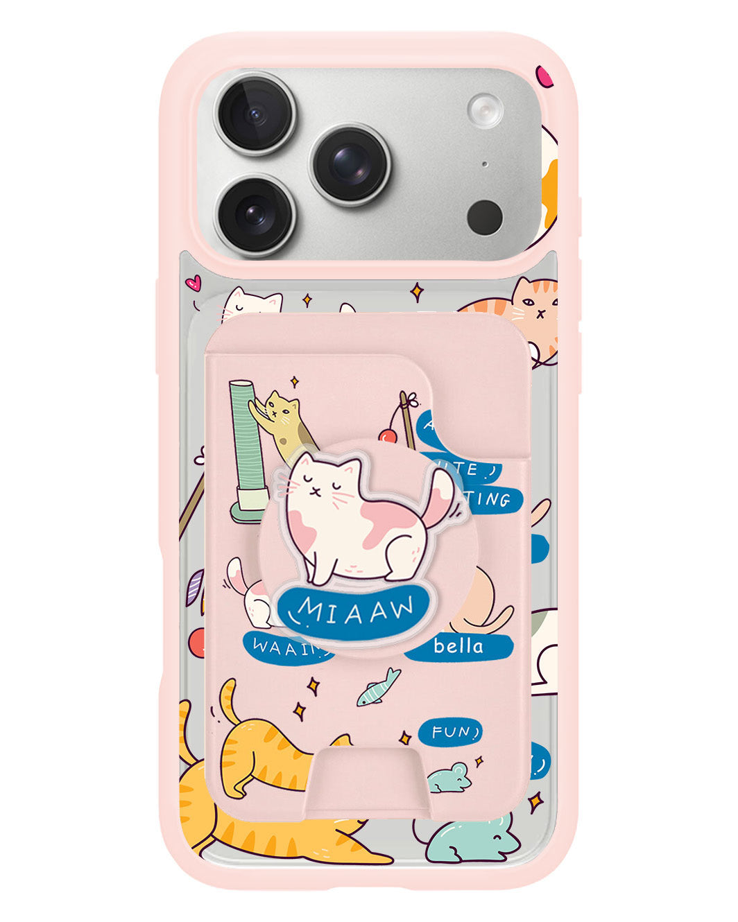 iPhone Magpop Wallet - Playful Cat 2.0