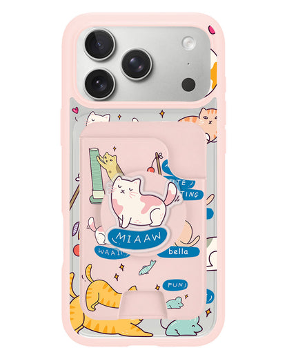 iPhone Magpop Wallet - Playful Cat 2.0