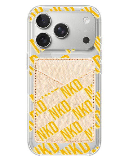 iPhone Phone Wallet Case - Diagonal Initial Monogram 1.0