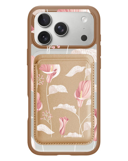 iPhone Magnetic Wallet Case - Easter Lily
