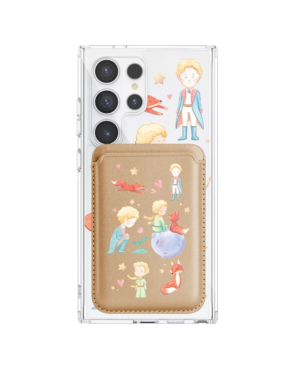 Android Magnetic Wallet Case - Little Prince & Fox