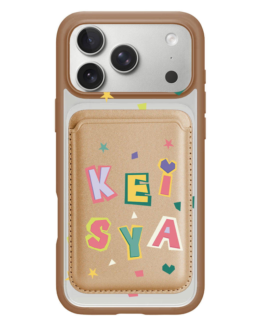 iPhone Magnetic Wallet Case - Adorable Monogram 4.0