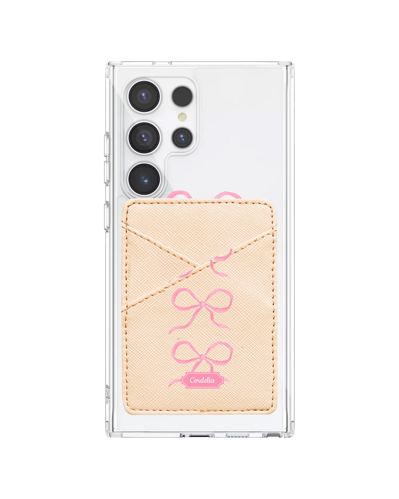 Android Phone Wallet Case - Coquette Triple Bow