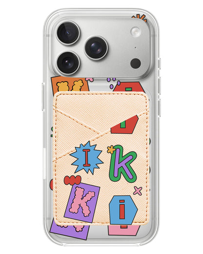 iPhone Phone Wallet Case - Adorable Monogram