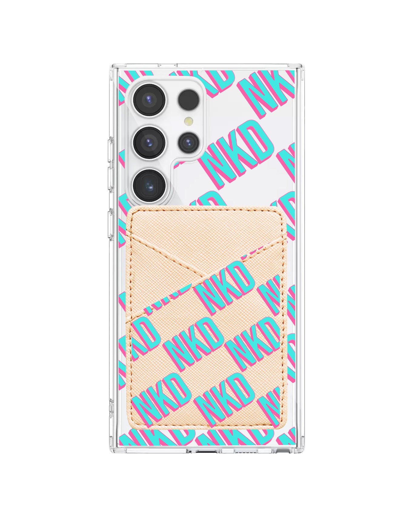 Android Phone Wallet Case - Diagonal Initial Monogram 4.0
