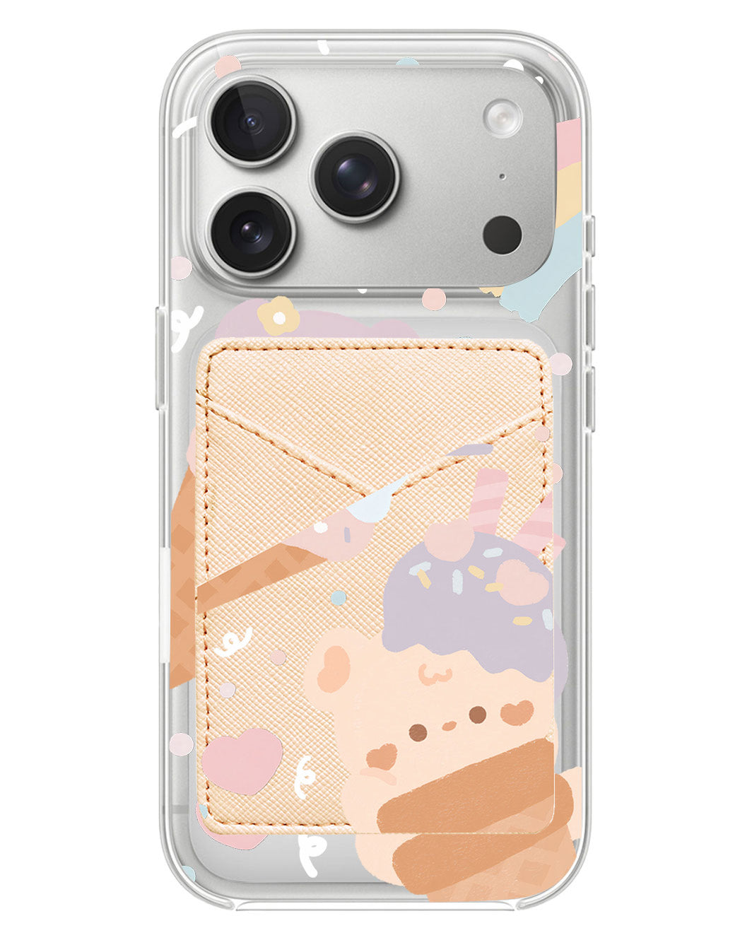 iPhone Phone Wallet Case - Ice Cream For Teddy