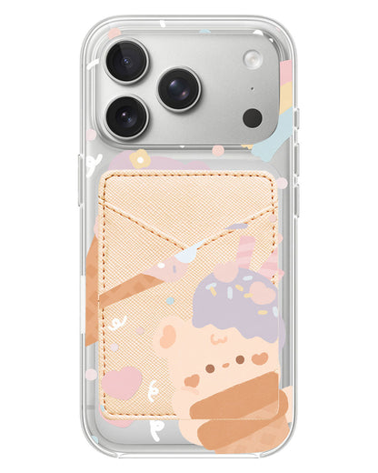 iPhone Phone Wallet Case - Ice Cream For Teddy