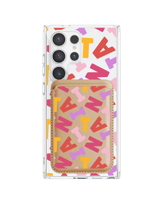 Android Magnetic Wallet Case - Scattered Monogram 1.0