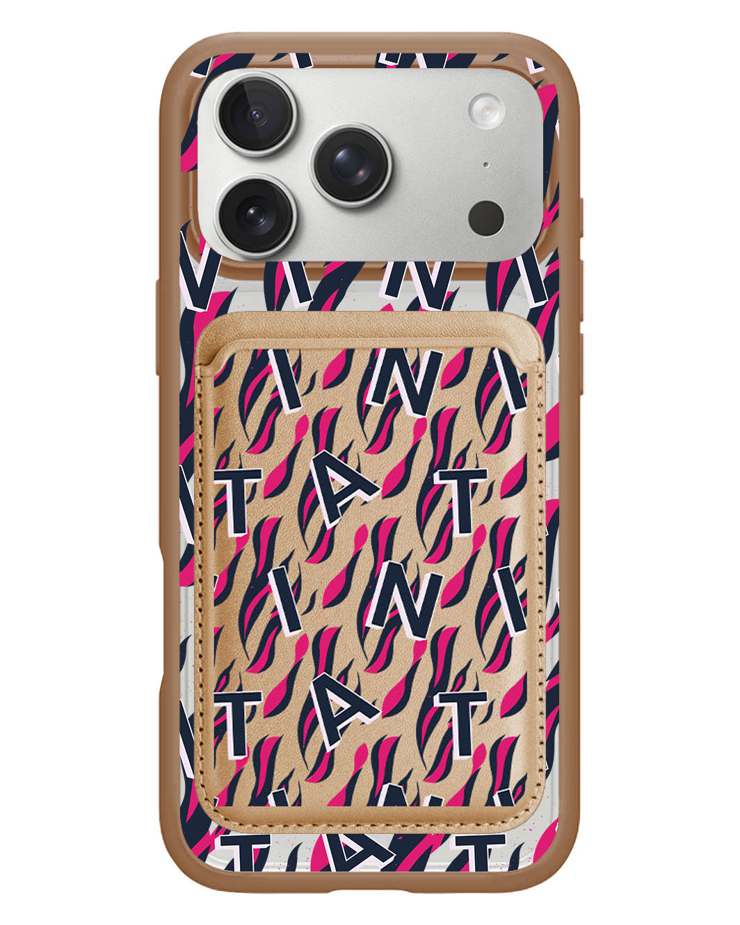 iPhone Magnetic Wallet Case - Tiger Monogram 2.0