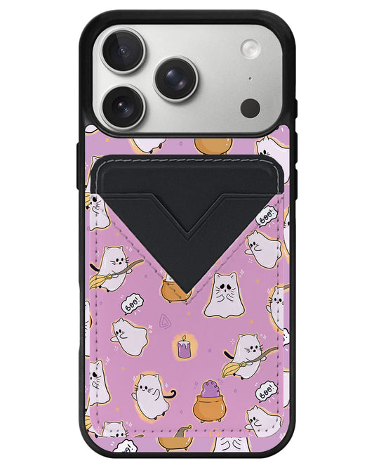 iPhone Avant Wallet Case - Spooky Cat