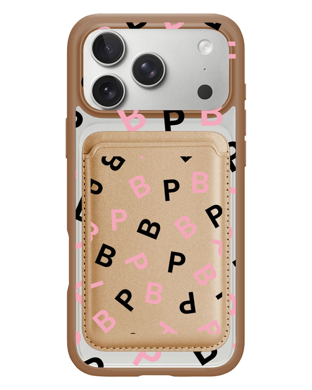 iPhone Magnetic Wallet Case - Blackpink Monogram