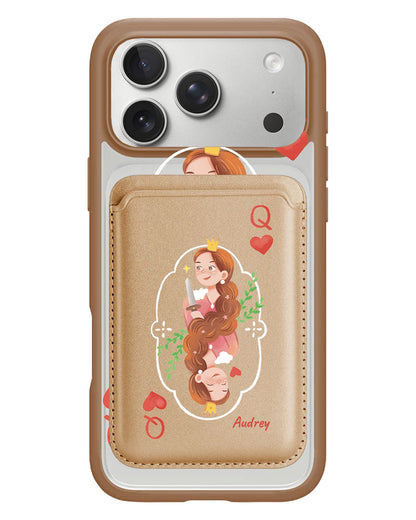 iPhone Magnetic Wallet Case - Queen (Couple Case)
