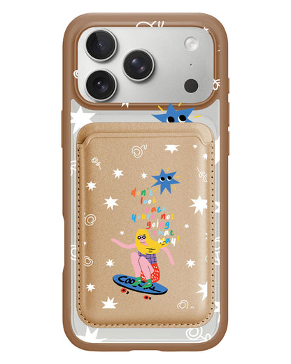 iPhone Magnetic Wallet Case - Keep Moving