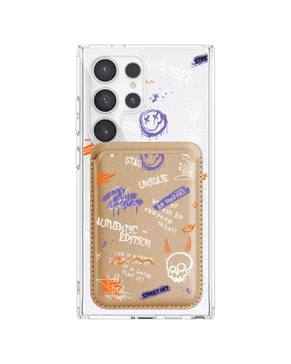 Android Magnetic Wallet Case - Graffiti