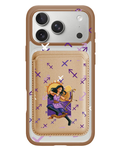 iPhone Magnetic Wallet Case - Sagitarius