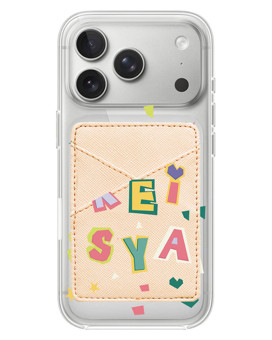 iPhone Phone Wallet Case - Adorable Monogram 4.0