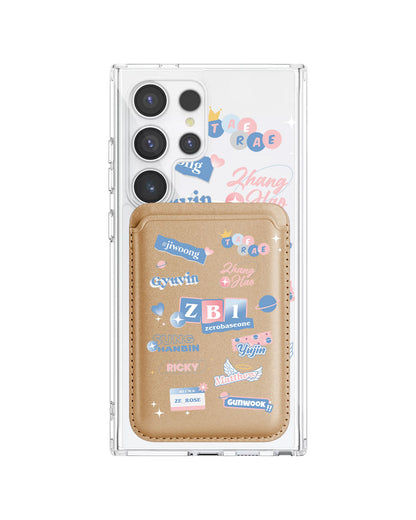 Android Magnetic Wallet Case - Zerobaseone Members