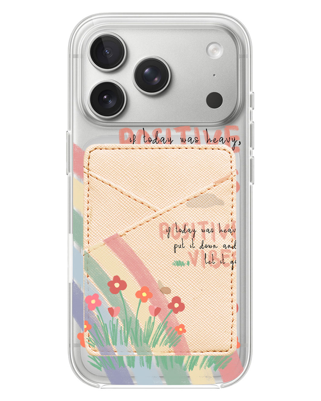 iPhone Phone Wallet Case - Positive Vibes