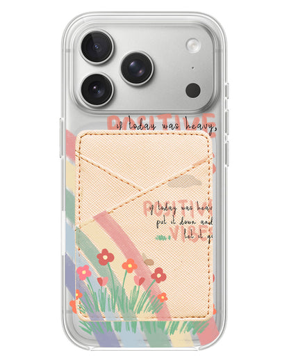 iPhone Phone Wallet Case - Positive Vibes