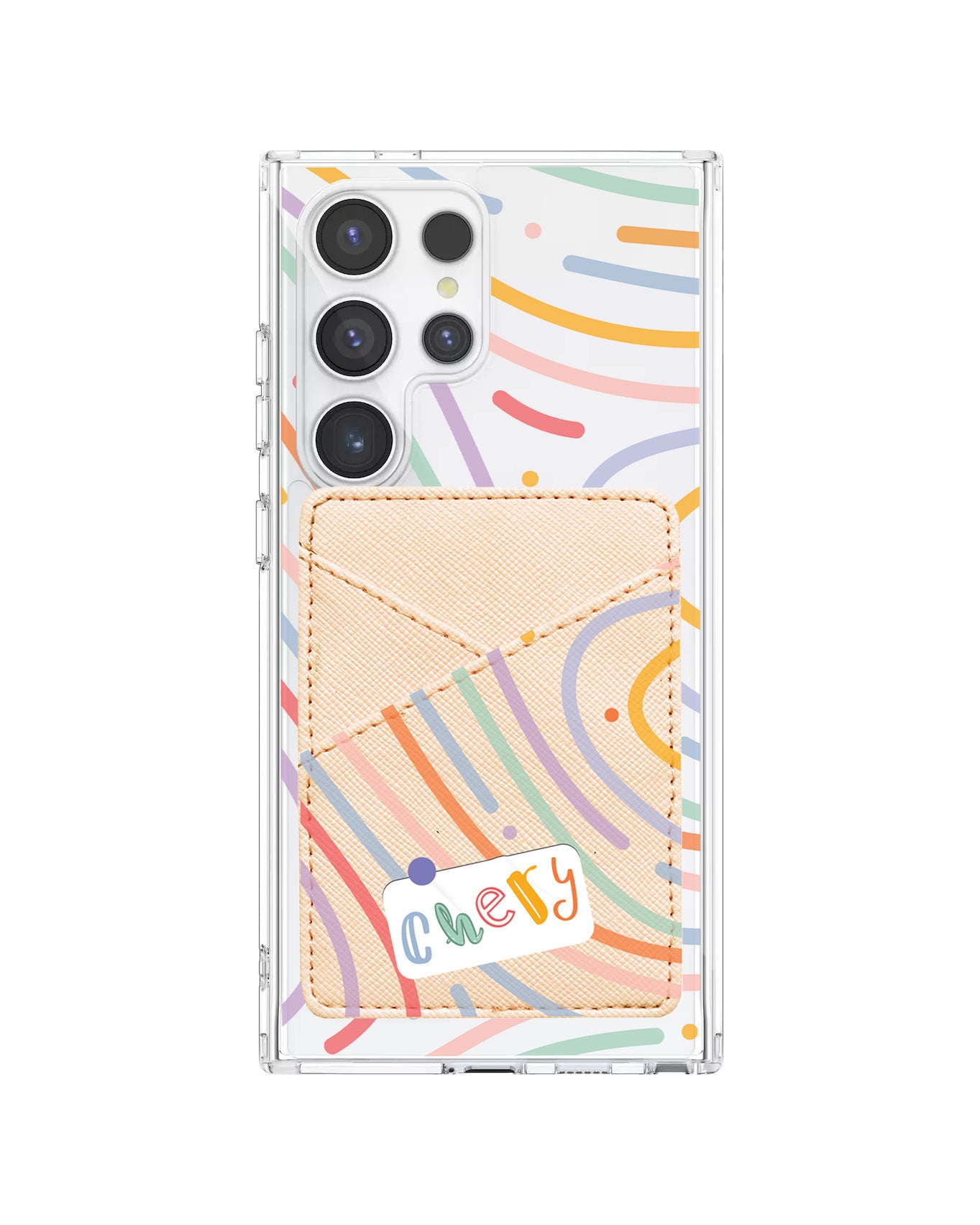 Android Phone Wallet Case - Doodle Monogram 2.0