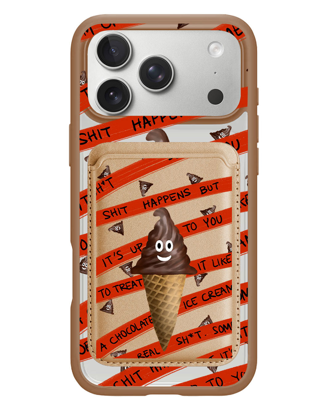 iPhone Magnetic Wallet Case - Oh.. Sh*t Happens