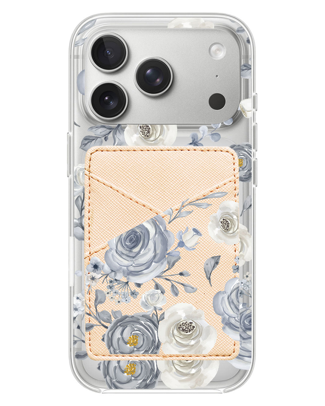 iPhone Phone Wallet Case - Blue Rose