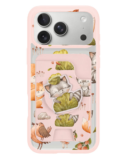 iPhone Magpop Wallet - Racoon And Friends