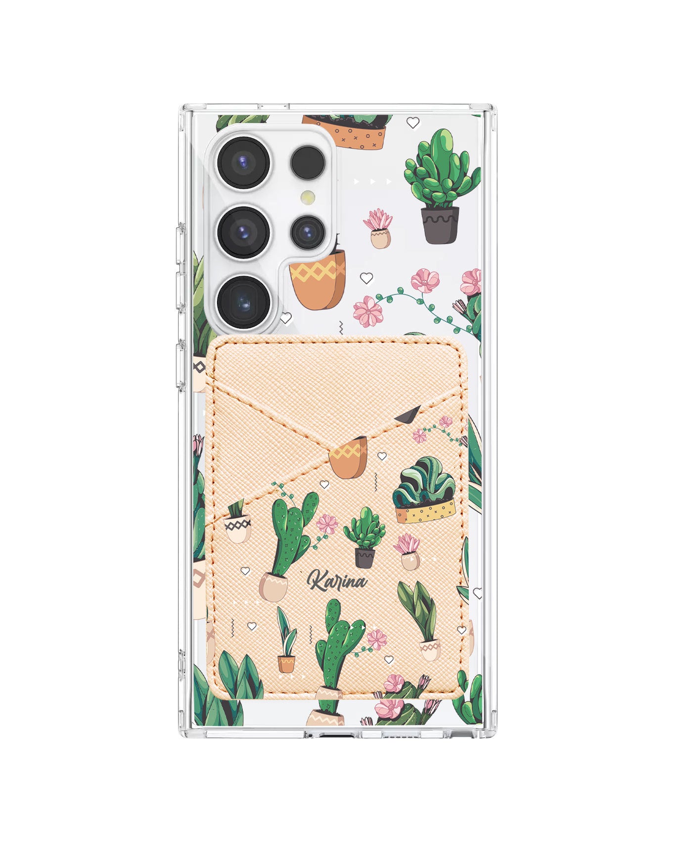 Android Phone Wallet Case - Cactus 3.0