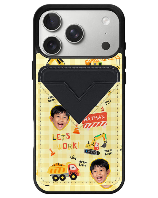 iPhone Avant Wallet Case - Face Grid Construction