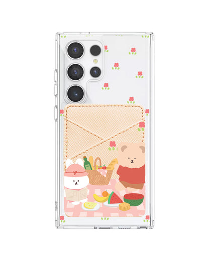 Android Phone Wallet Case - Picnic Pink